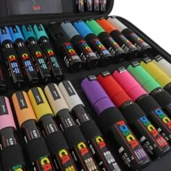 Uni Posca Marker Pen Set Of 54 -ARTdiscount poscacloseup