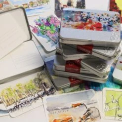 Hahnemuhle Watercolour Postcard Metal Tins - 230gsm - 30 Postcards -ARTdiscount postcard