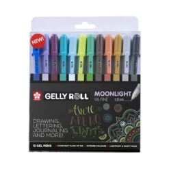 Sakura Gelly Roll - Moonlight Fine - Set Of 12 Gel Pens