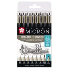 Sakura Pigma Micron Fineliners - Set Of 8