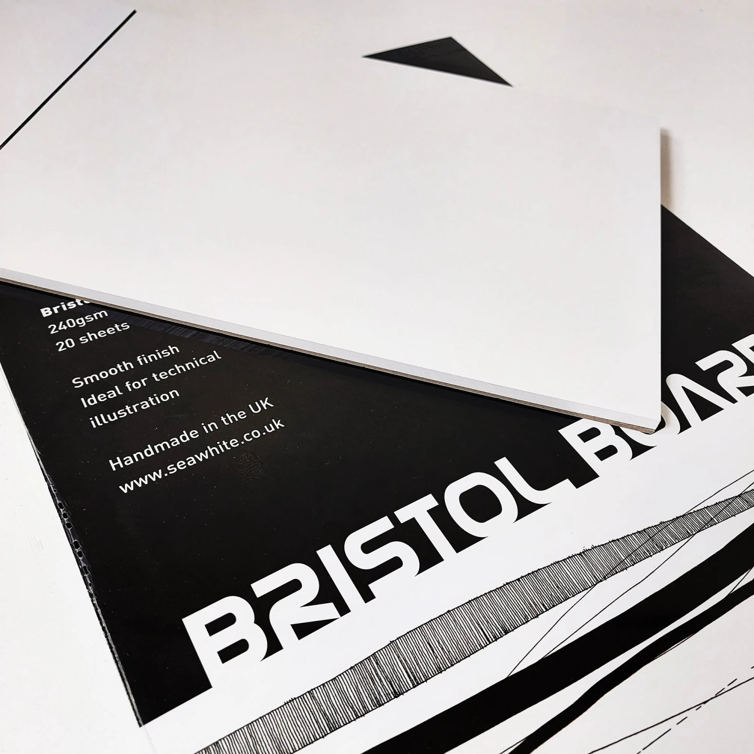 Seawhite Bristol Board Pad - 240gsm - 20 Sheets 4 Seawhite Bristol Board Pad - 240gsm - 20 Sheets - Image 4