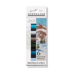 Sennelier Soft Pastels Half Stick - Set Of 6 - Assorted Sets 19 Sennelier Soft Pastels Half Stick - Set Of 6 - Assorted Sets -ARTdiscount sennelier half pastels winter mountain