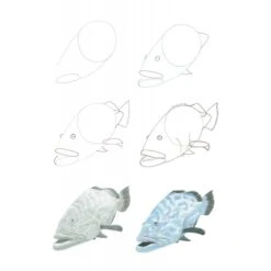 How To Draw Sea Creatures In Simple Steps - J. Newey 6 How To Draw Sea Creatures In Simple Steps - J. Newey -ARTdiscount ss how to draw sea creatures 9781800921016 02