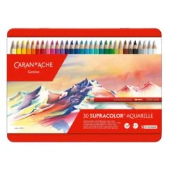 Caran D'Ache Supracolor Soft Aquarelle Pencil Metal Tins -ARTdiscount supra 30
