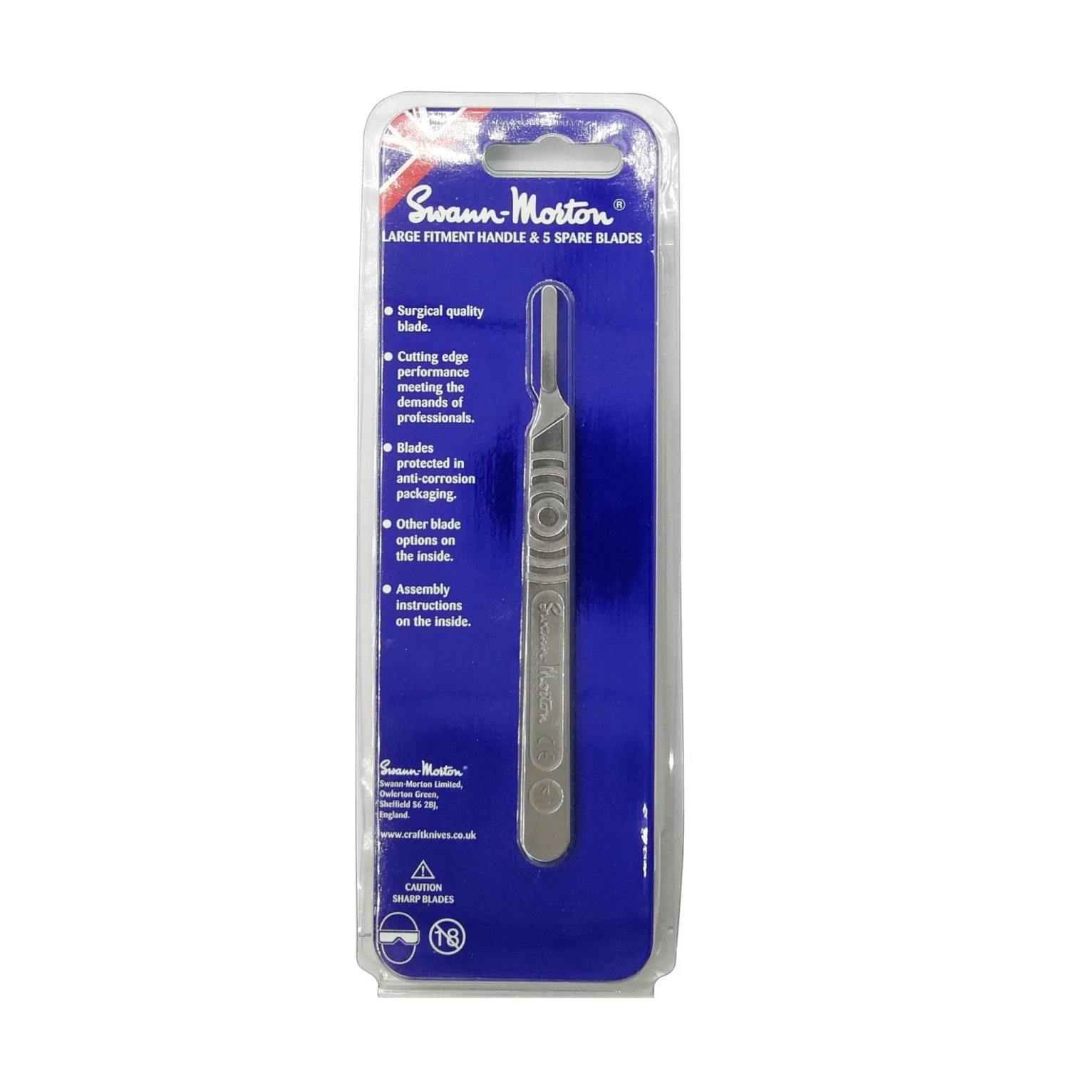 Swann-Morton No.4 Handle + Five No.26 Blades 1 Swann-Morton No.4 Handle + Five No.26 Blades