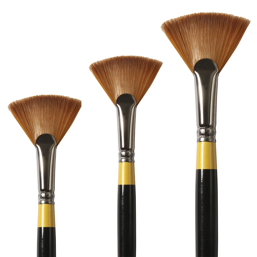 Daler-Rowney System3 - Long Handled Fan Brushes - SY46 2 Daler-Rowney System3 - Long Handled Fan Brushes - SY46 - Image 2