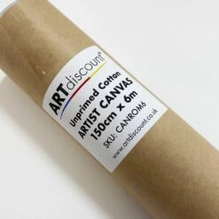 Canvas Roll 10oz - 1.5m X 6m UNPRIMED -ARTdiscount unprimed cotton canvas art discount 3