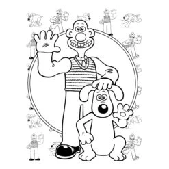 Wallace & Gromit: The Official Colouring Book 5 Wallace & Gromit: The Official Colouring Book -ARTdiscount wallace 1