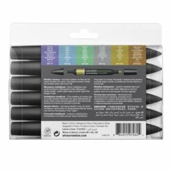 Winsor & Newton Promarker Set Of 6 - Metallics -ARTdiscount winsor newton promarker metallic set 3