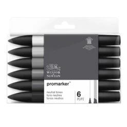 Winsor & Newton Promarkers Collectors Sets Of 6 9 Winsor & Newton Promarkers Collectors Sets Of 6 -ARTdiscount winsor newton promarker set neutral